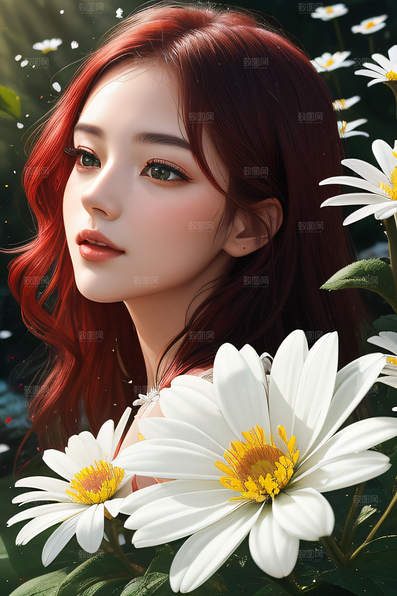 深海之花水下花瓣与心露交相辉映