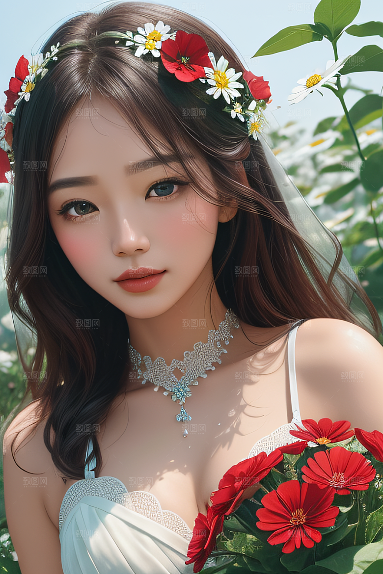 深海之花水下花瓣与心露交相辉映