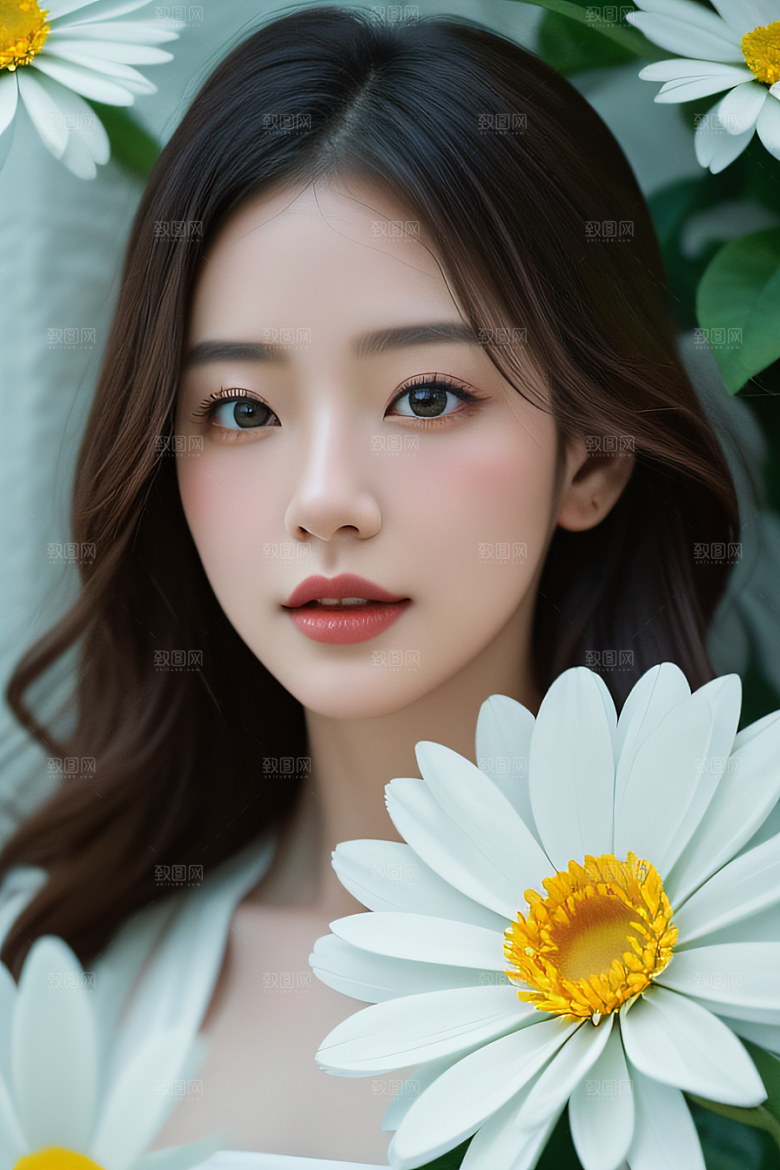神奇红花深海水底花瓣与心露
