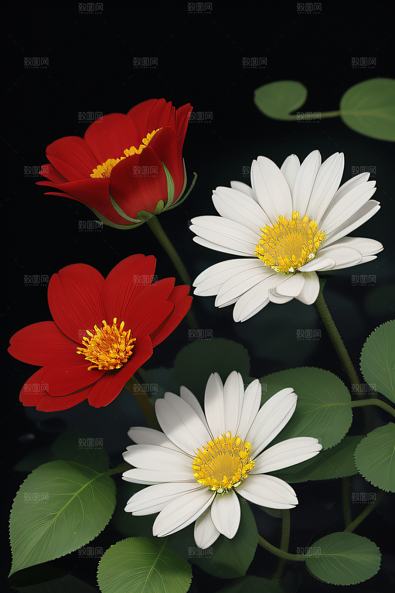 深海之花水下花瓣与露心交织
