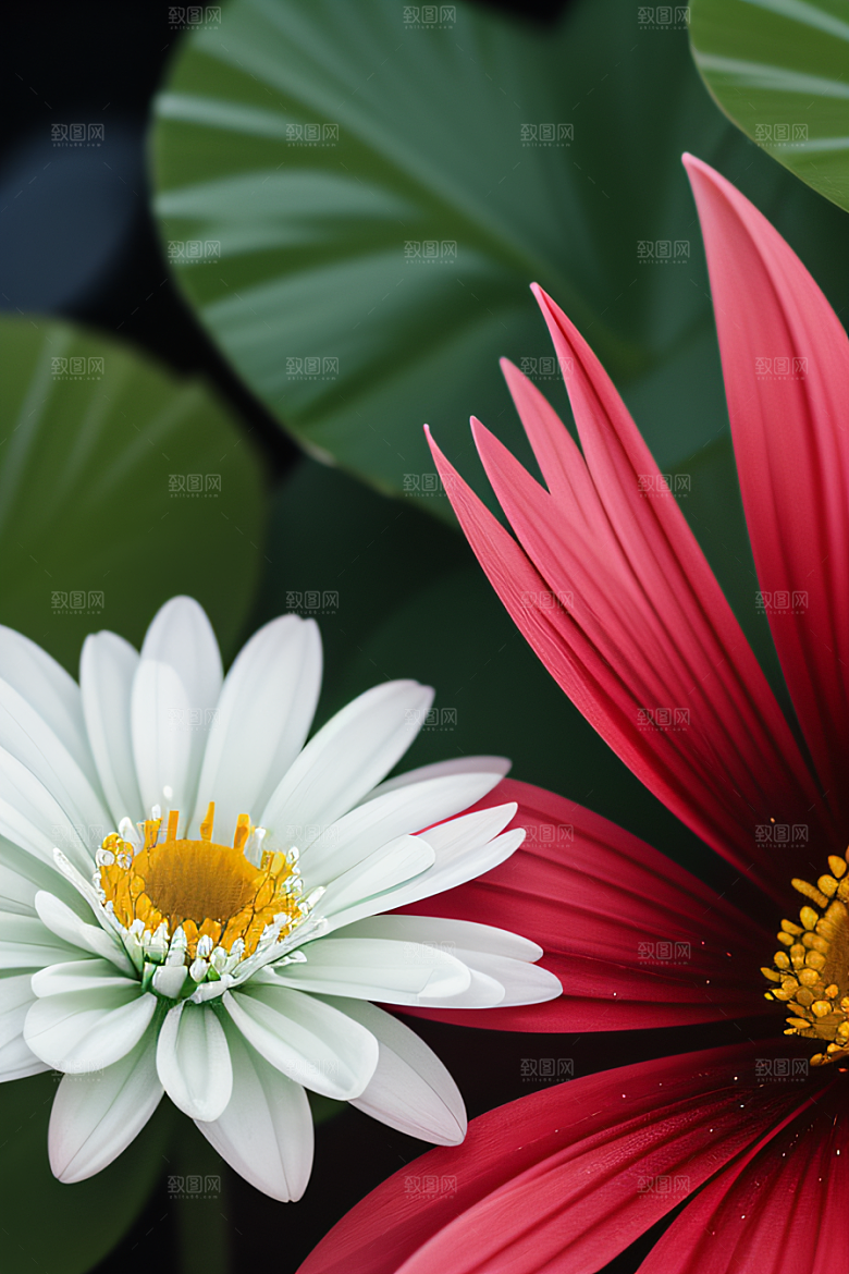 深海之花水底花瓣与露珠之心