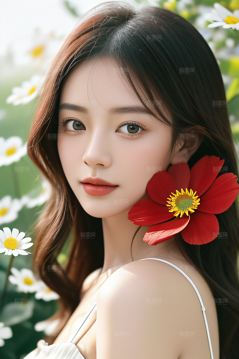 深海之花水下花瓣与心露交相辉映
