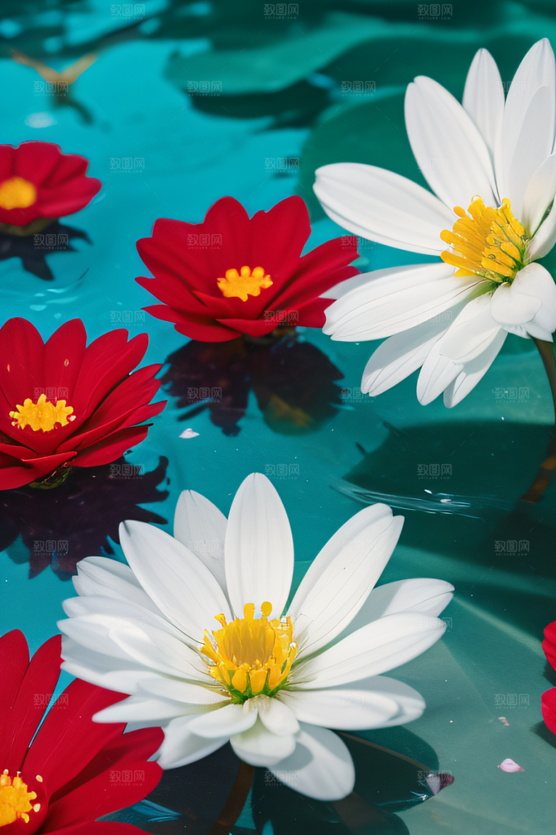 深海之花水下花瓣与心露交相辉映