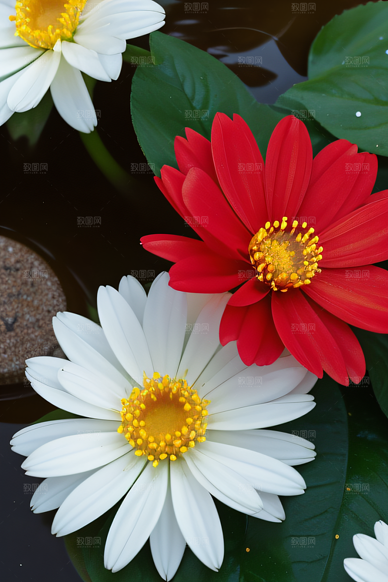 深海之花水下花瓣与露心交织