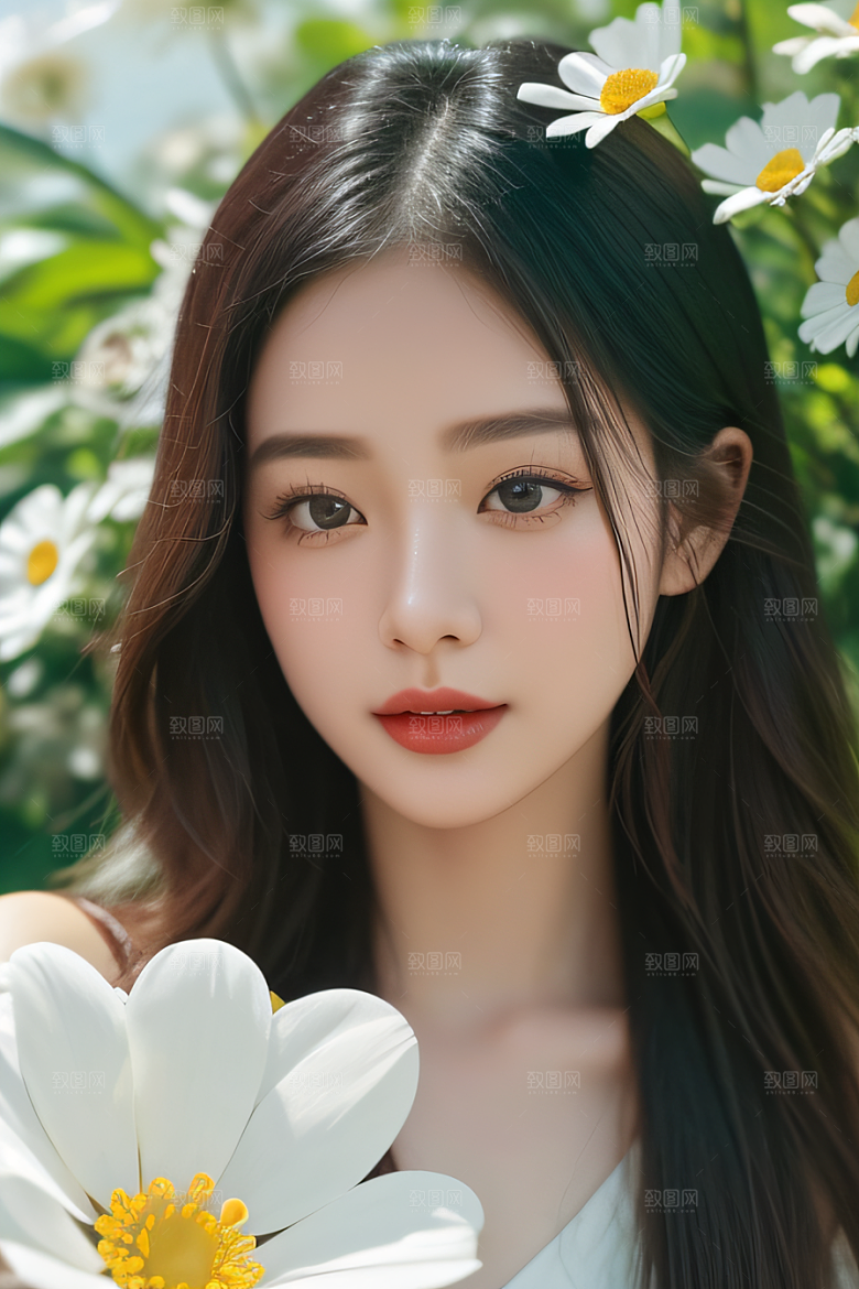 深海之花水下花瓣与露心交织
