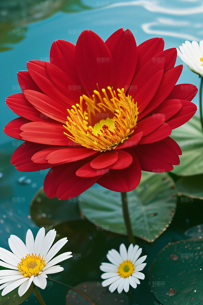 深海之花水下花瓣与露心交织