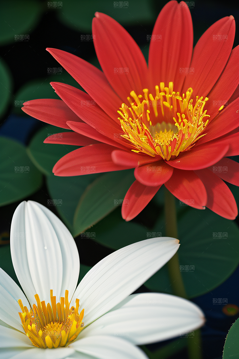 深海之花水下花瓣与露心交织