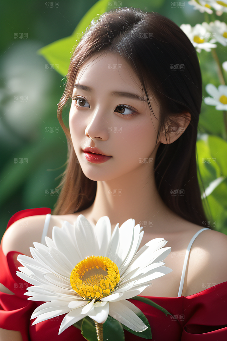 深海之花水底花瓣与露珠之心