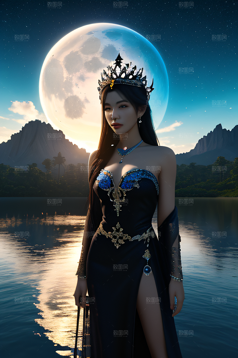 宫殿奇谭璀璨夺目的蓝色玫瑰