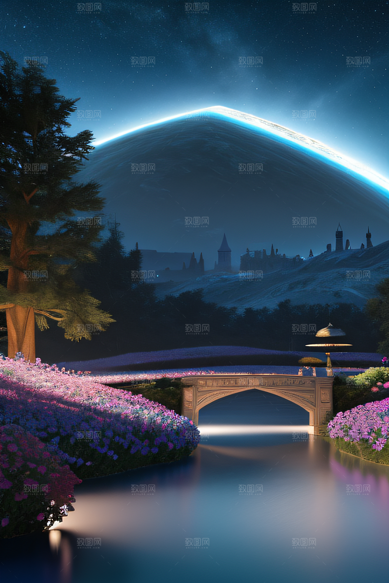 梦幻宫殿蓝宝石与红宝石的奇幻交融