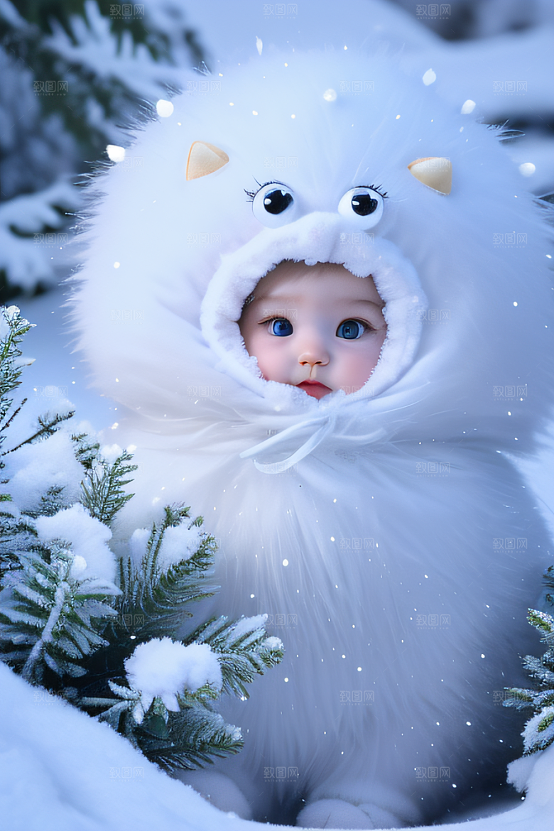 可爱宝贝猫咪变身雪后女王皮克斯之美