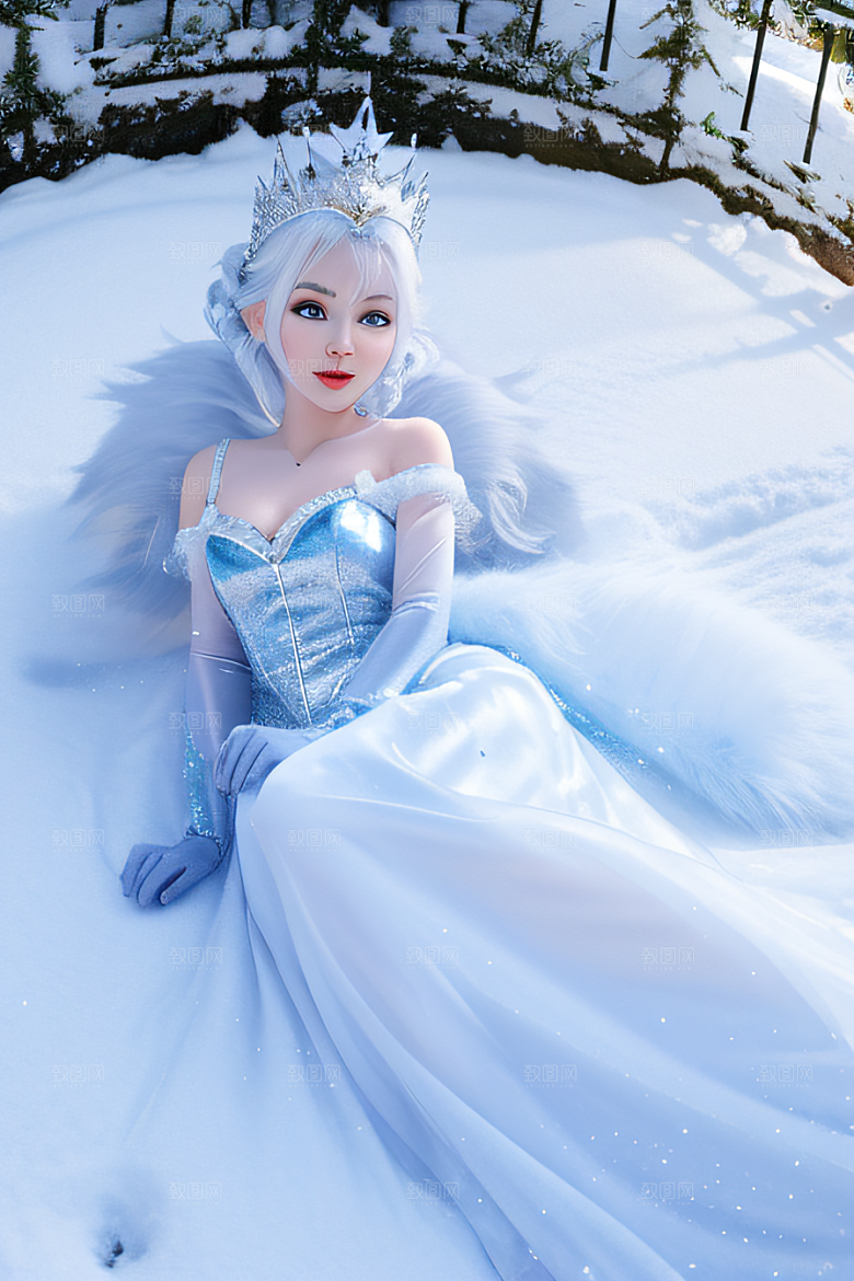可爱宝贝猫咪变身雪后女王皮克斯之美