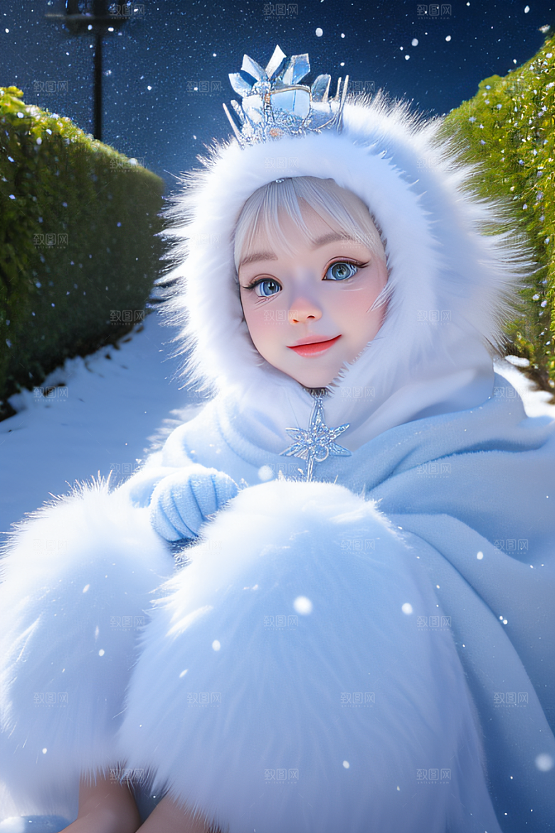 可爱宝贝猫咪变身雪后女王皮克斯之美