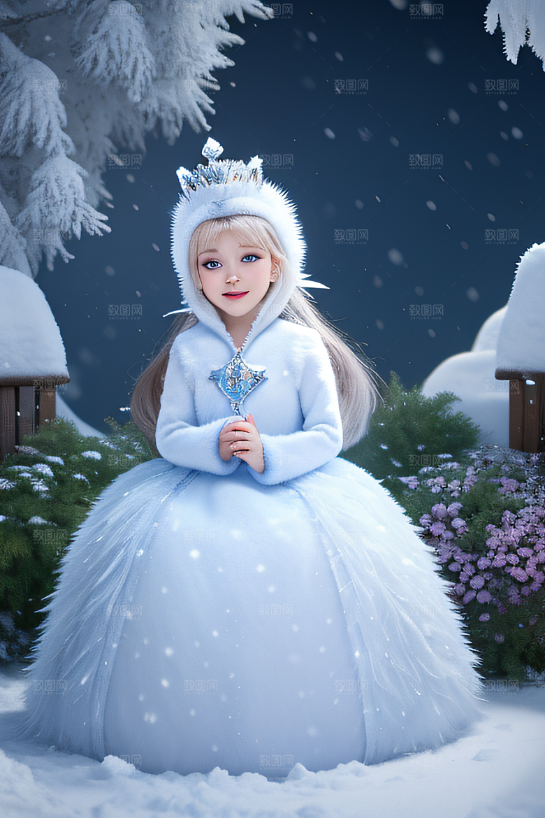 可爱宝贝猫咪变身雪后女王皮克斯之美