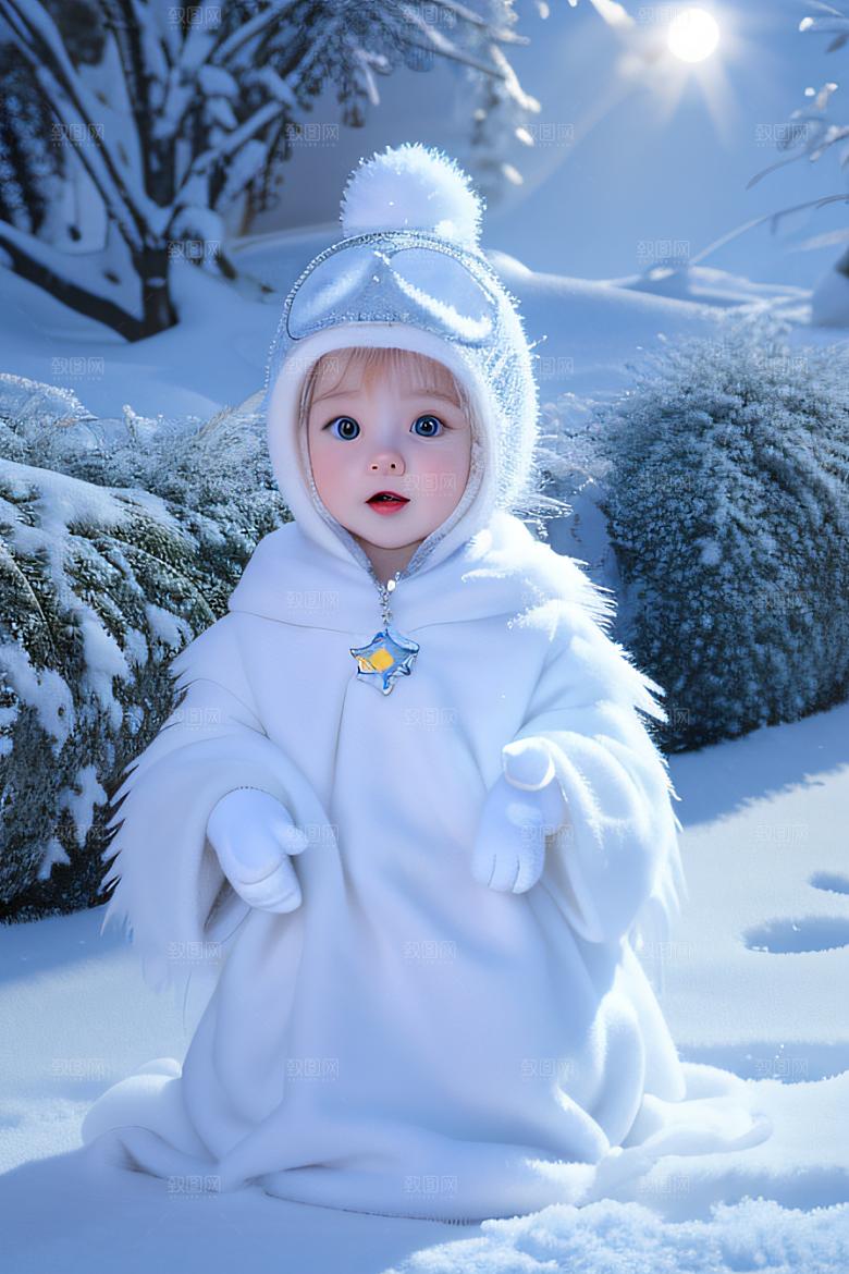 可爱宝贝猫咪变身雪后女王皮克斯之美