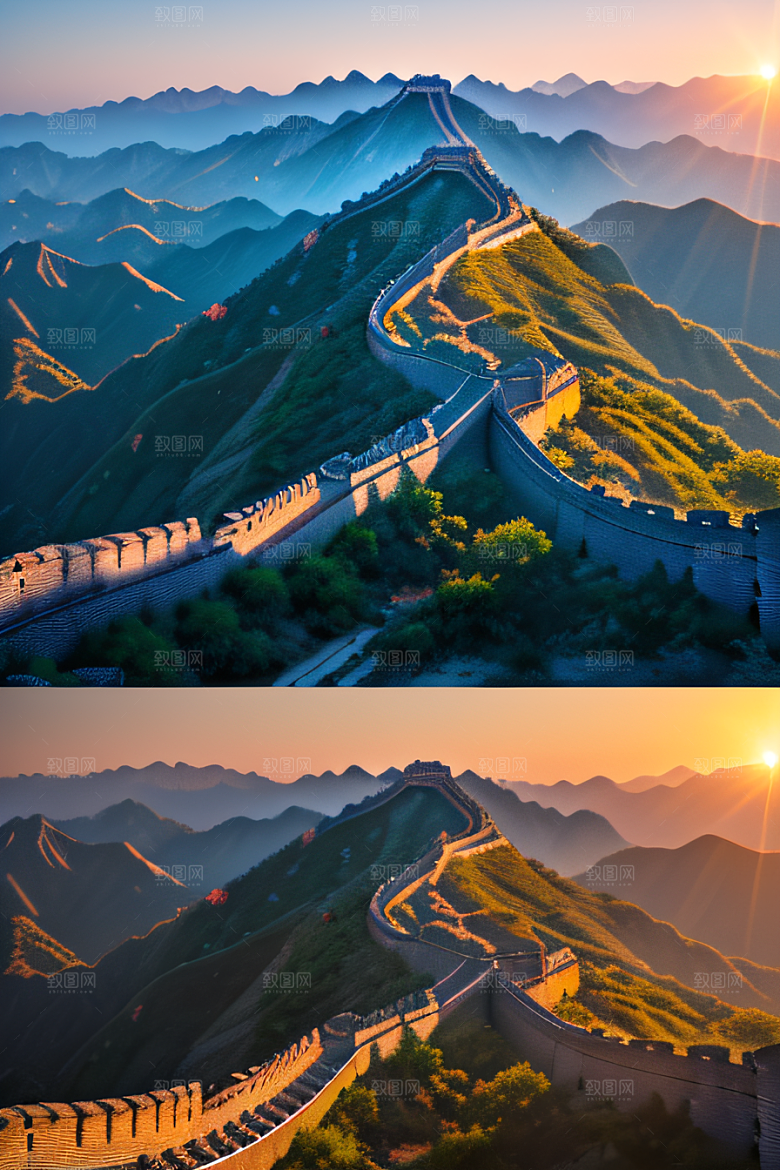 长城壮丽景观迷人