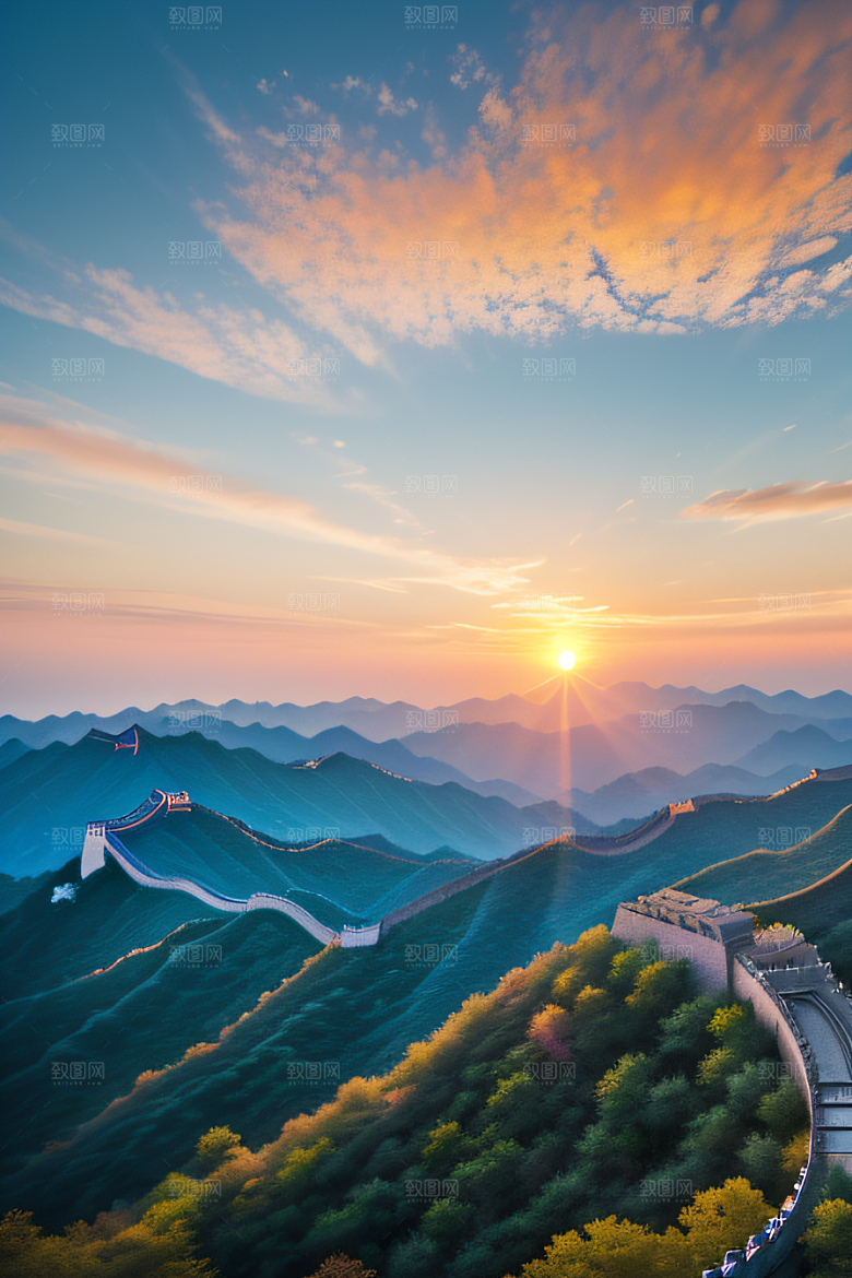 长城壮丽景观迷人