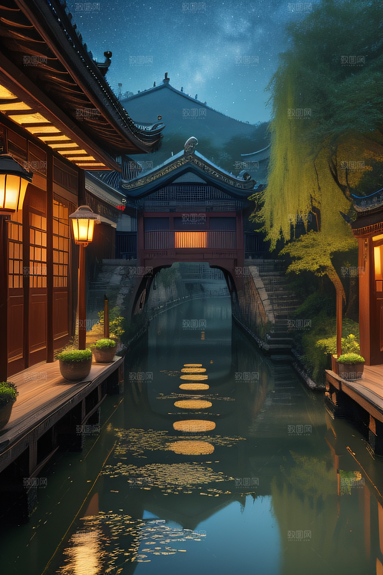 江南水乡古韵与宁静的和谐画卷