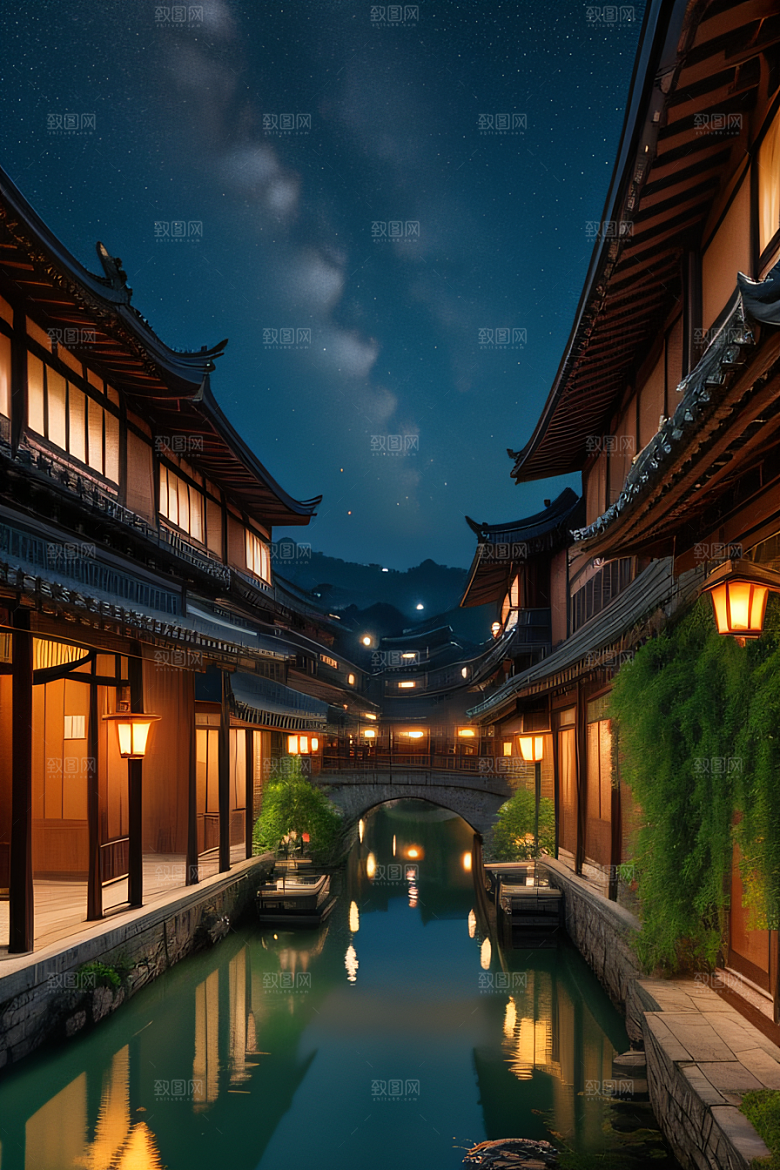 江南水乡古韵与宁静的和谐画卷