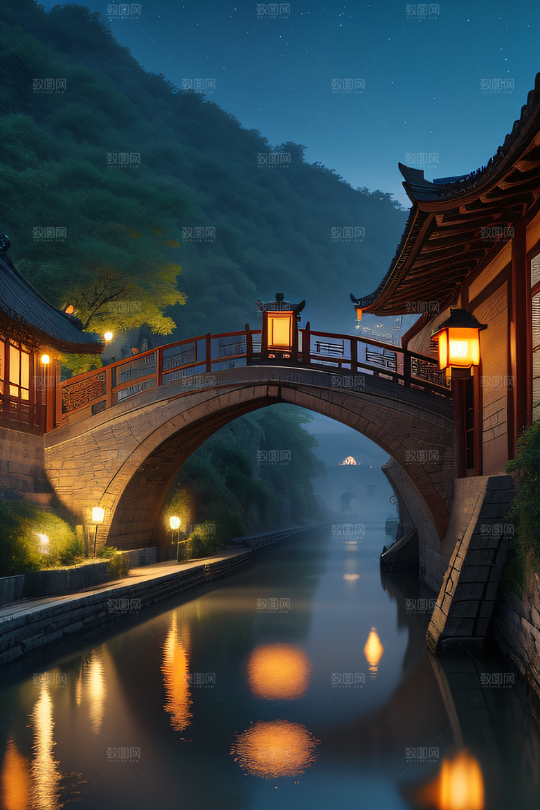 江南水乡古韵与宁静的和谐画卷