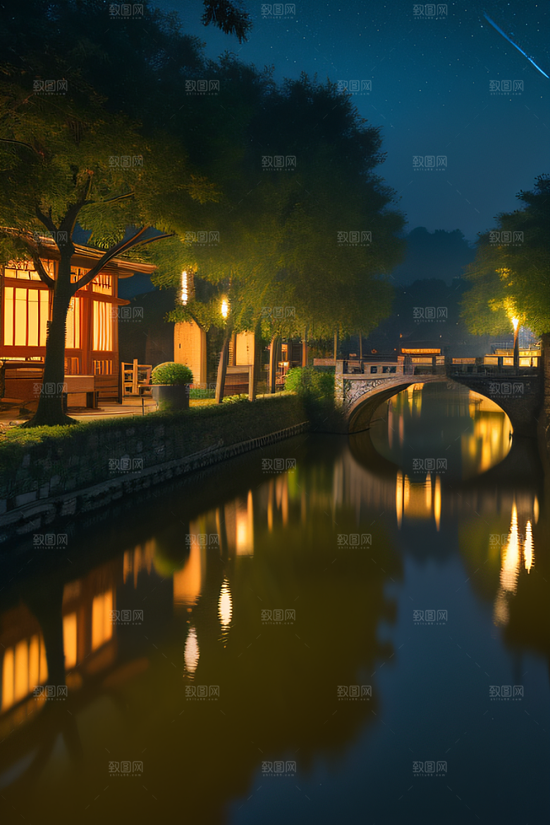 江南水乡古韵与宁静的和谐画卷