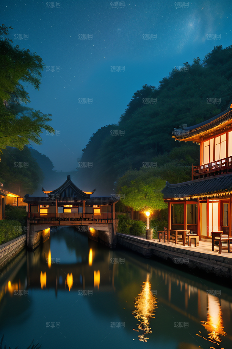 江南水乡古韵与宁静的和谐画卷