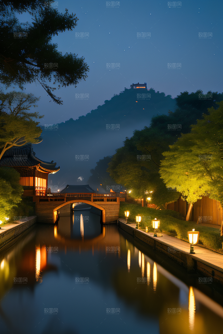 伟大长城壮丽的早晨