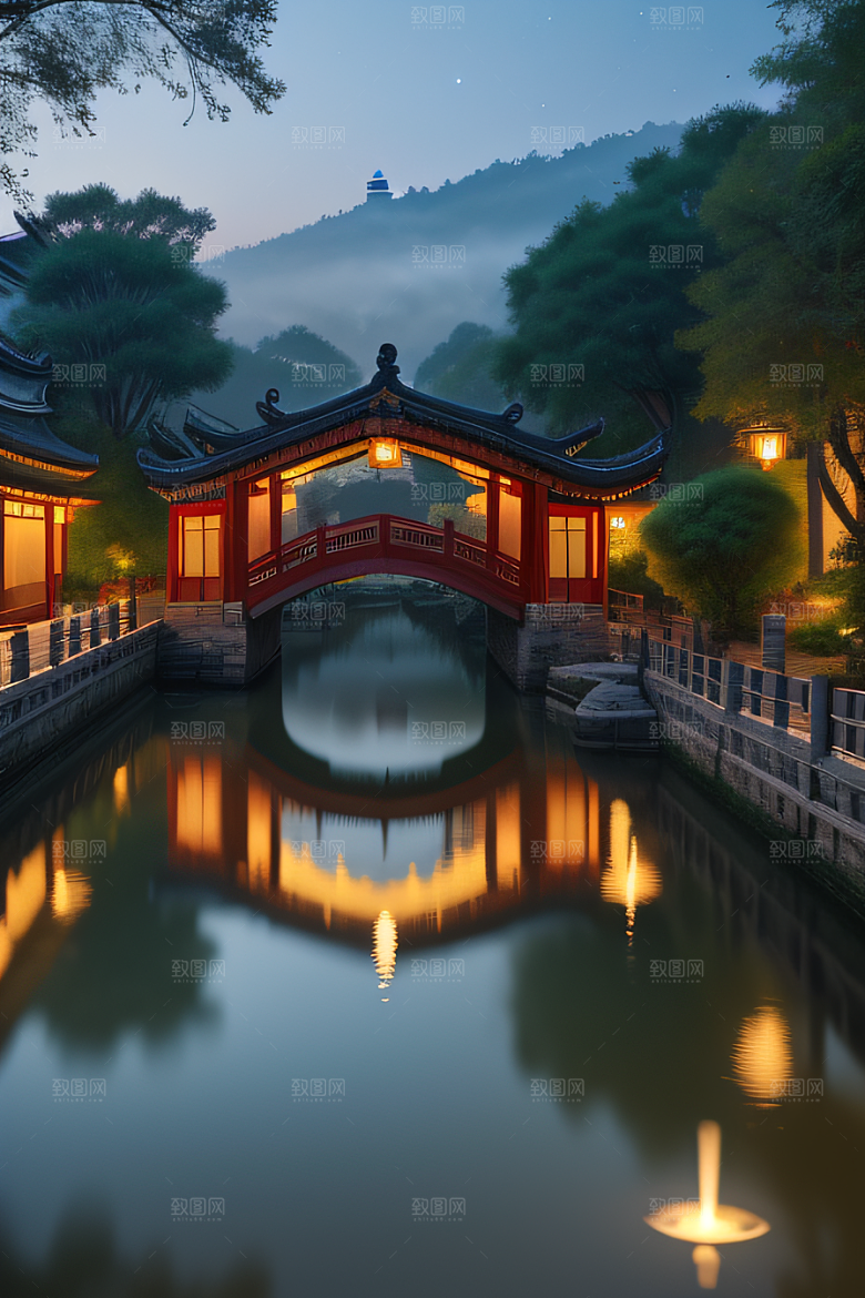 伟大长城壮丽的早晨