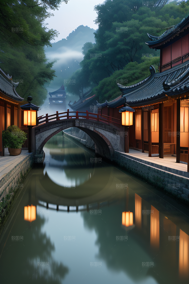 伟大长城壮丽的早晨