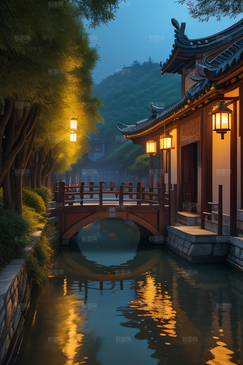 伟大长城壮丽的早晨
