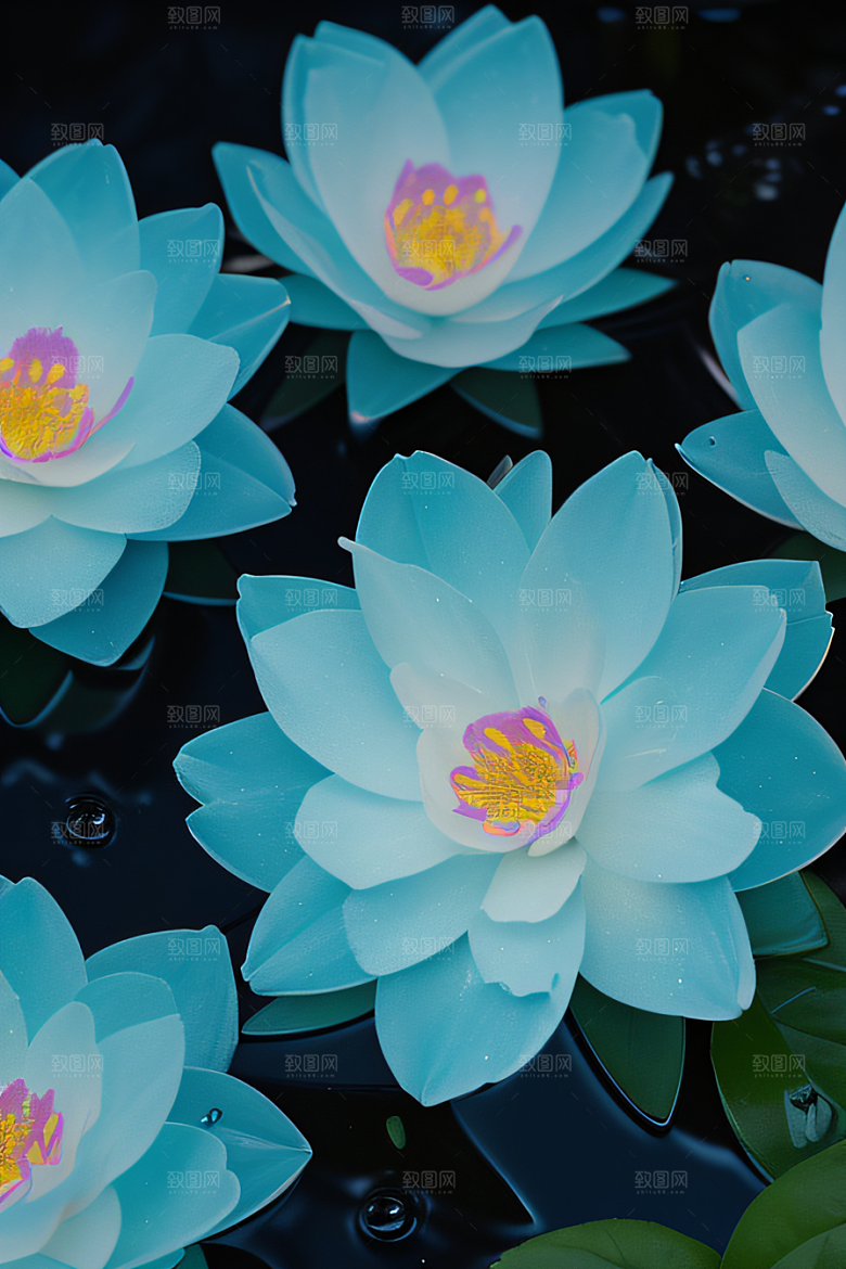 水流湍急中的花开奇景美轮美奂