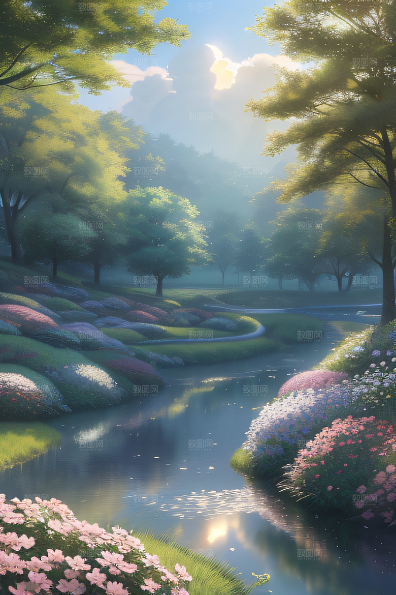 小屋与花朵新海诚的宁静画境