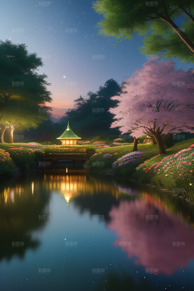 小屋与花朵新海诚的宁静画境