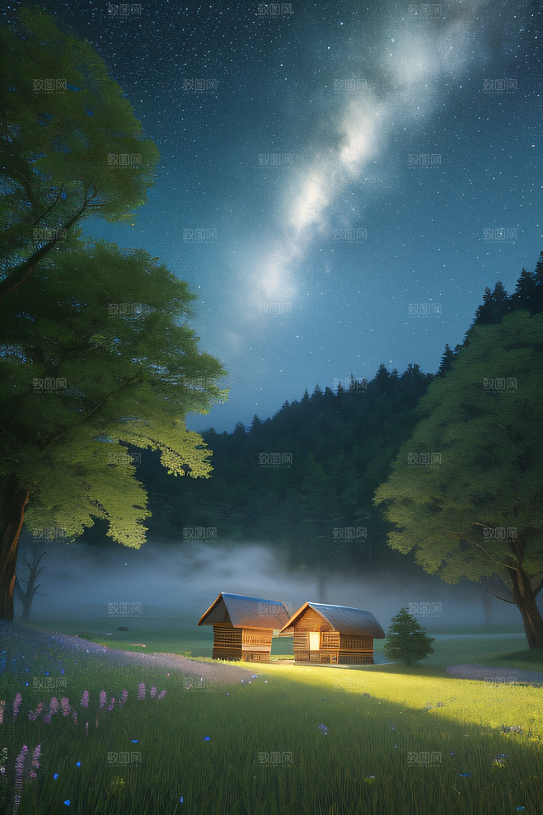 小屋与花朵新海诚的宁静画境