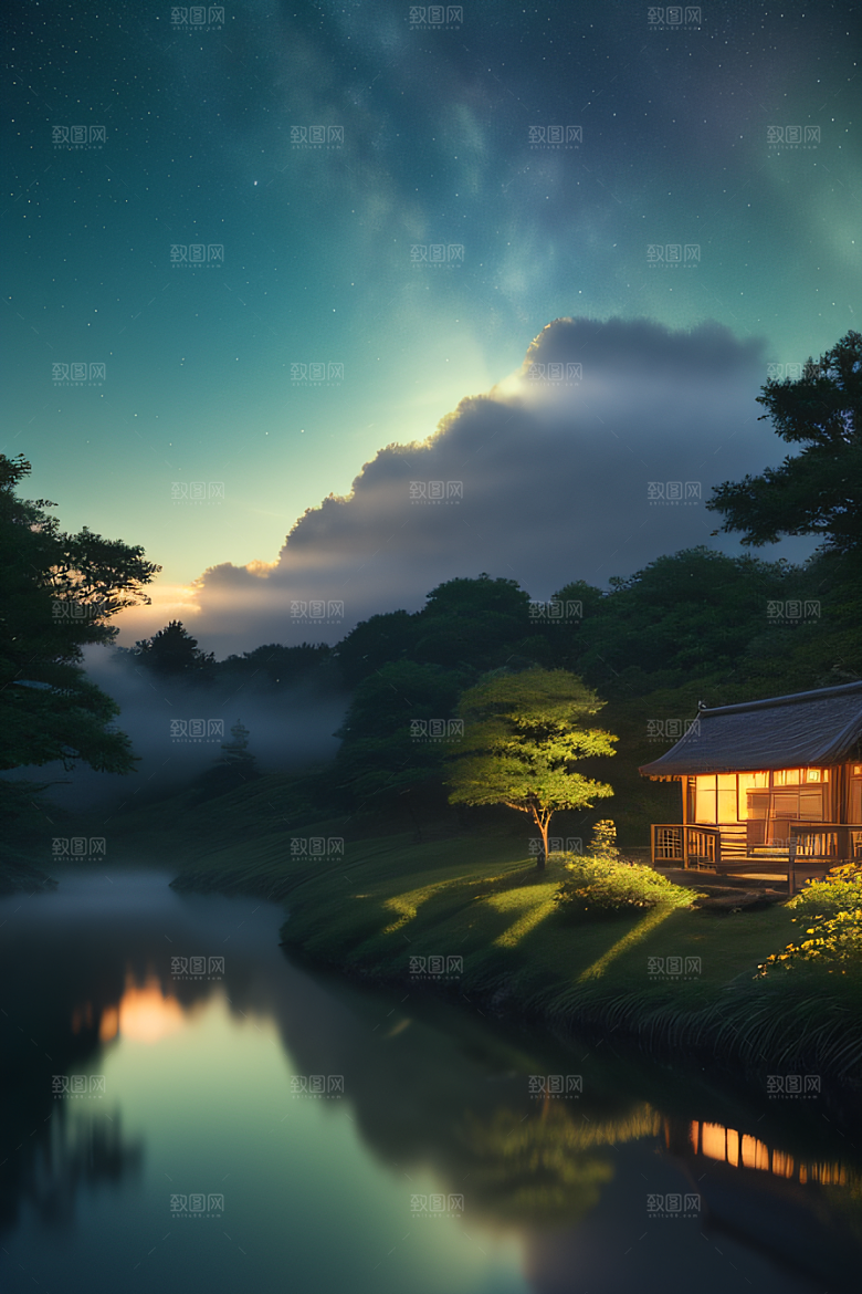 绿色童话新海诚的画作之美