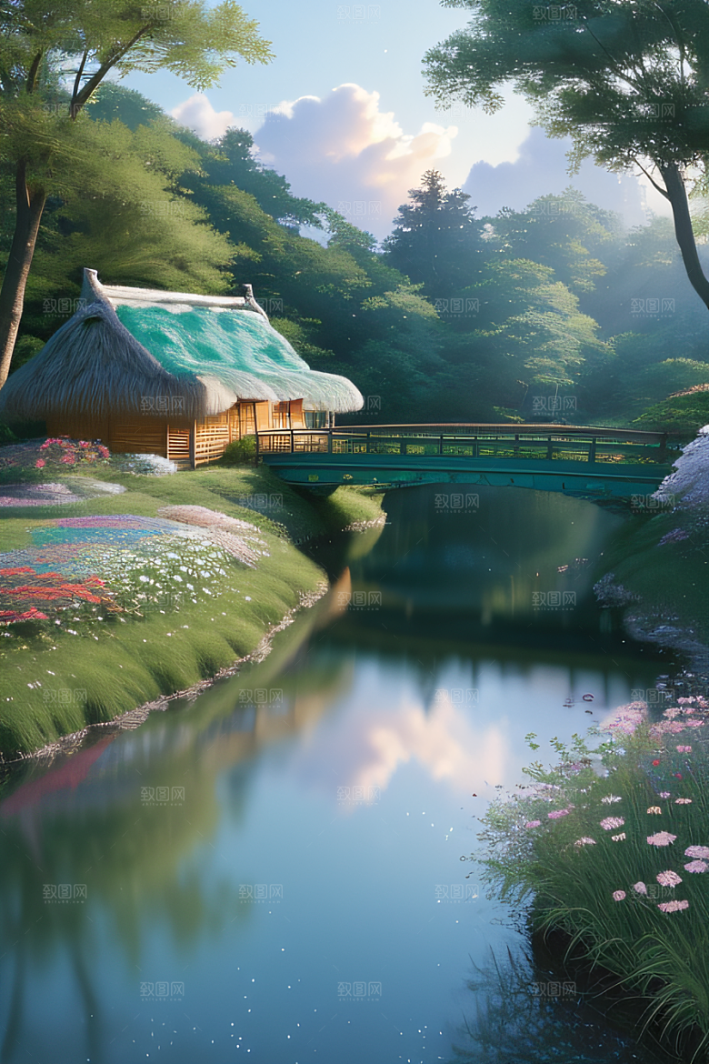 绿色童话新海诚的画作之美