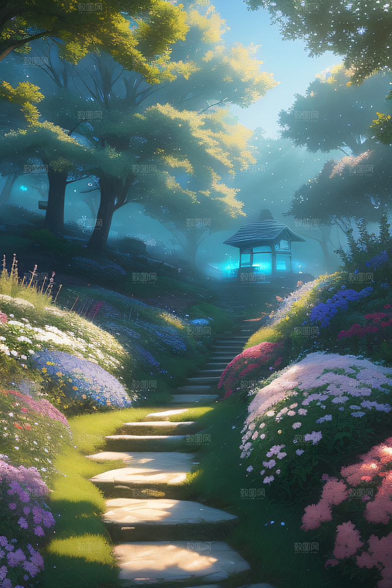 花朵与云彩新海诚的宁静绘画