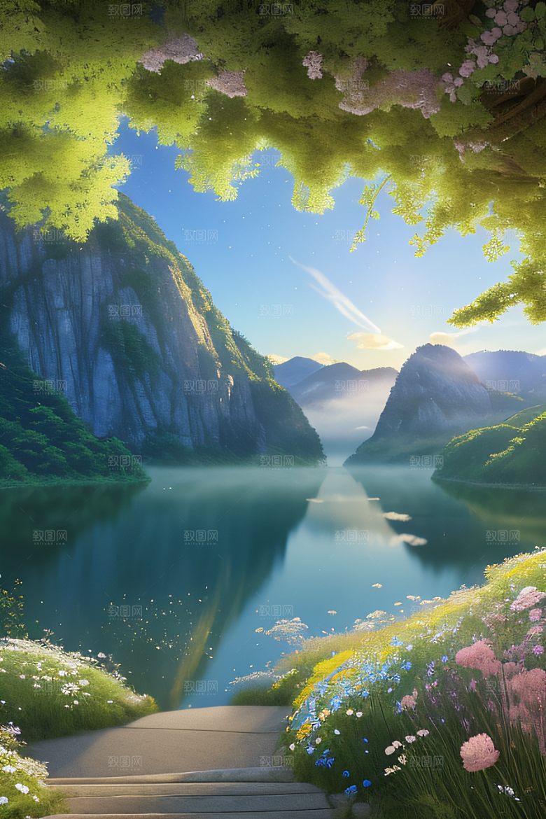 花朵与云彩新海诚的宁静绘画