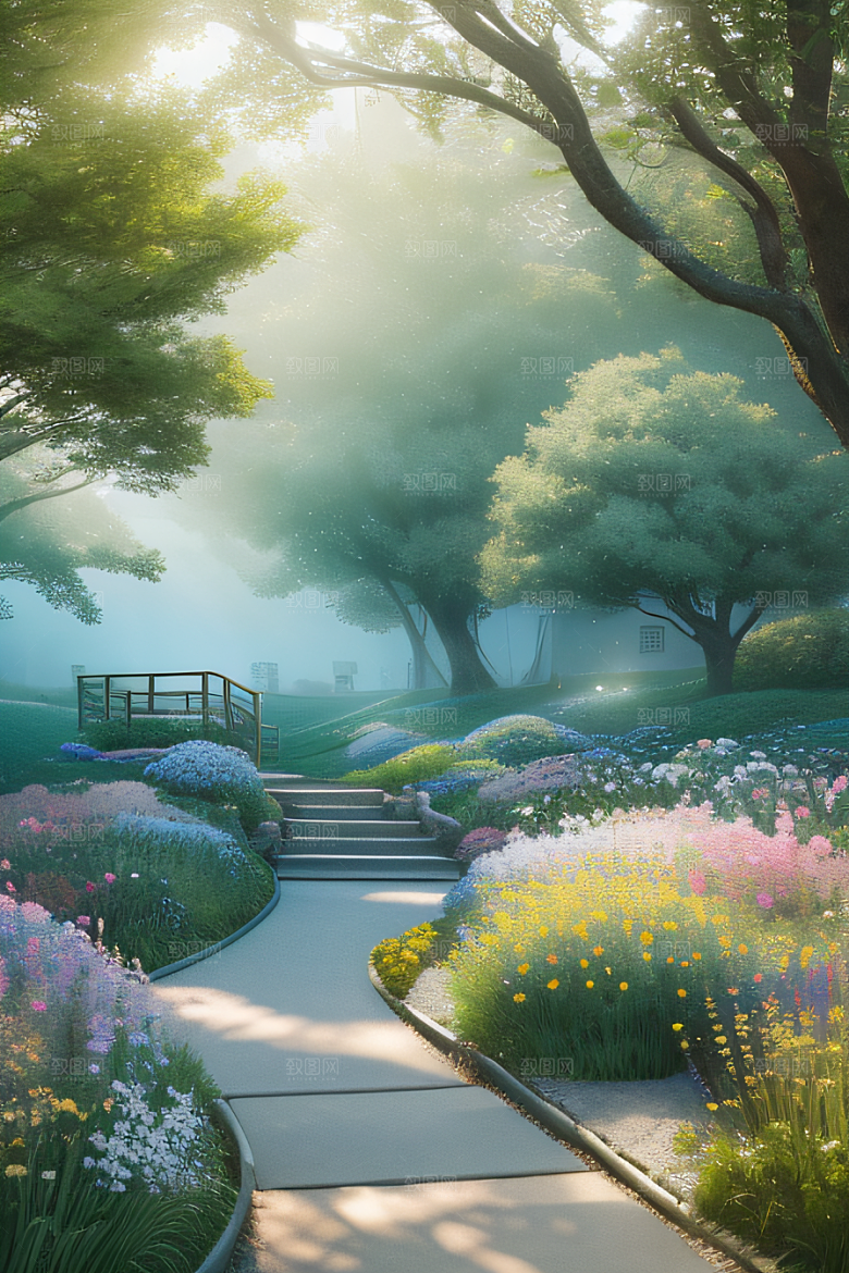 小屋与花朵新海诚的宁静画境