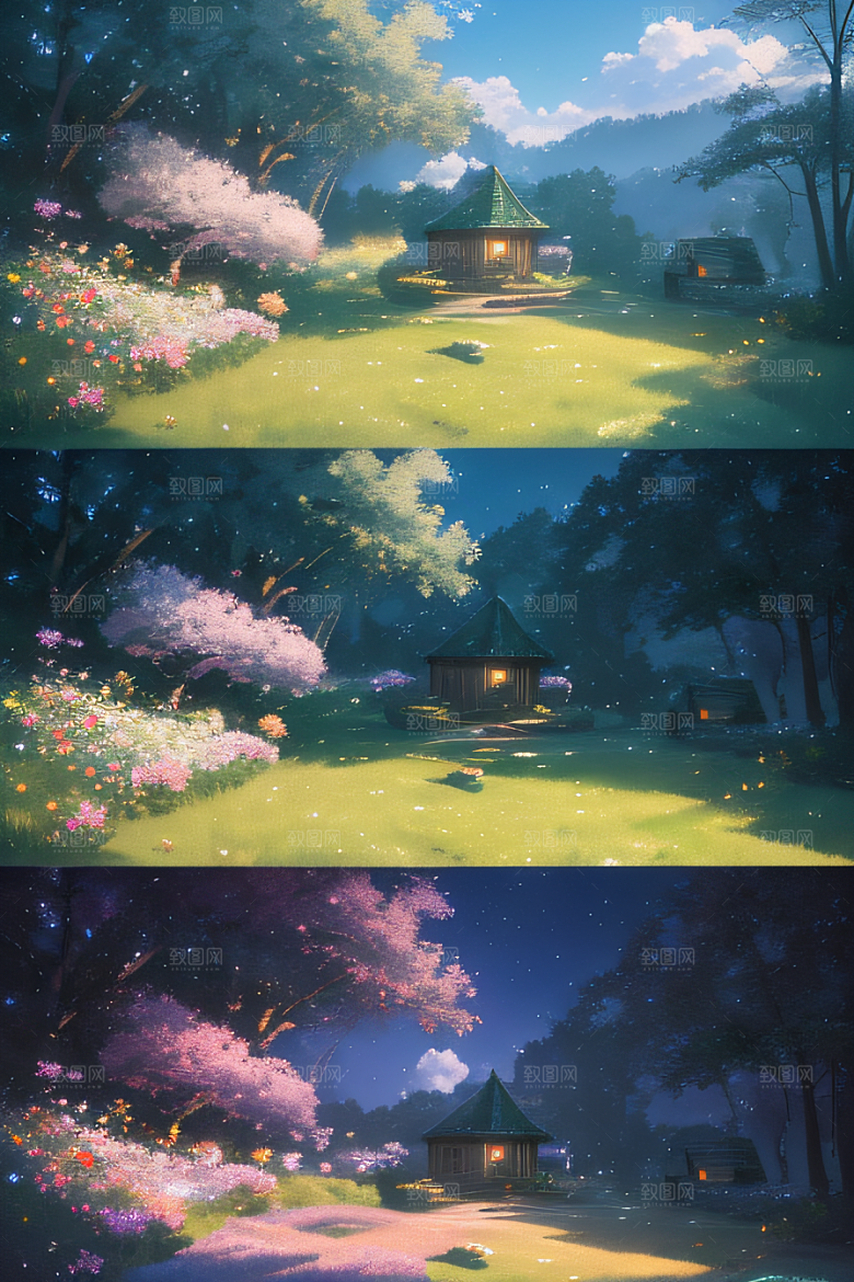 绿色童话新海诚的画作之美