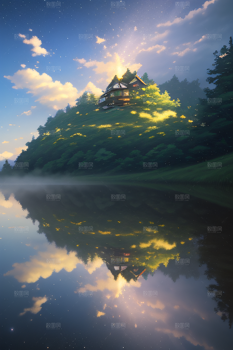 艺术的奇想新海诚的盛开花朵
