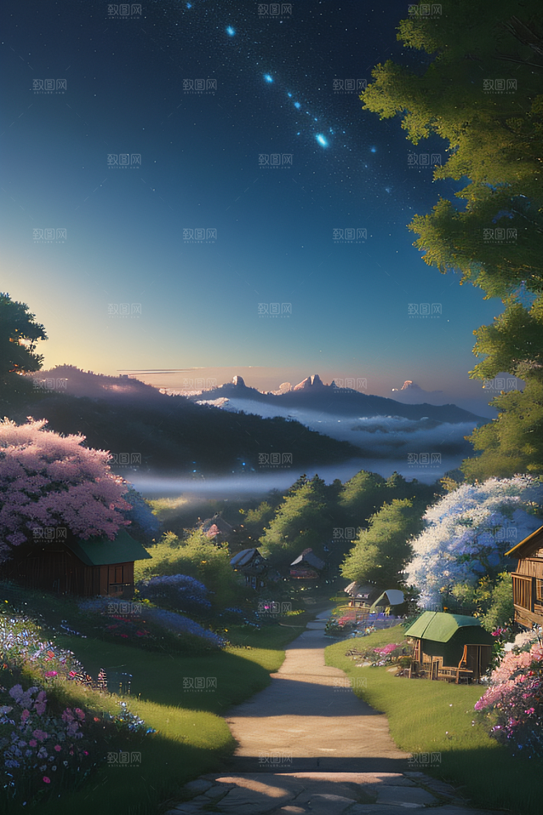 花朵与云彩新海诚的宁静绘画