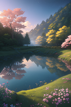 花朵与云彩新海诚的宁静绘画