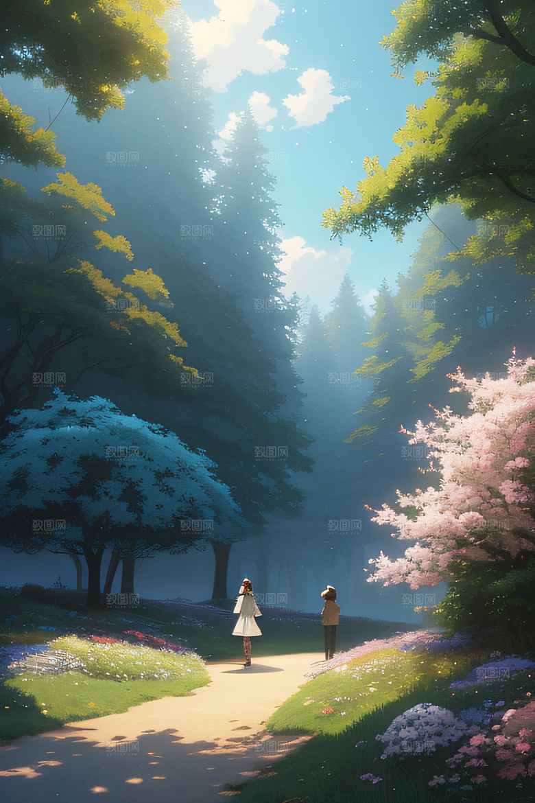 绿色童话小屋新海诚的绘画奇观