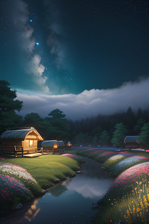 绿色童话小屋新海诚的绘画奇观