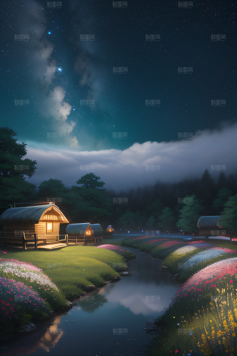 绿色童话小屋新海诚的绘画奇观