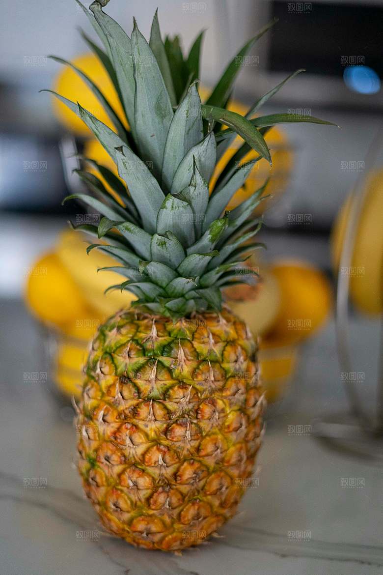 凤梨摄影特写素材
