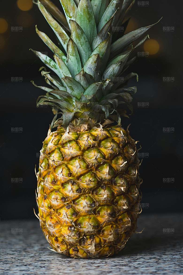 凤梨摄影特写素材