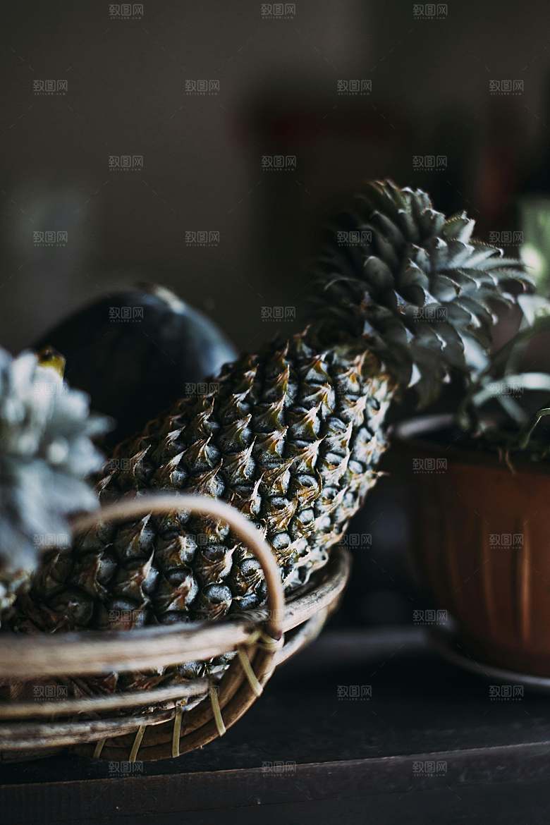 凤梨摄影素材特写元素