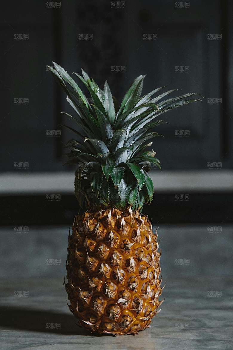 菠萝特写摄影素材